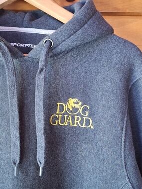 Sport-Tek Gray Hoodie with Yellow Dog Guard Logo